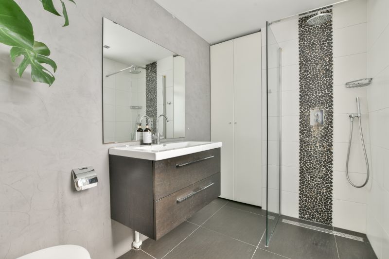 Wide View of Modern Bathroom